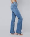 Bootcut model jeans side