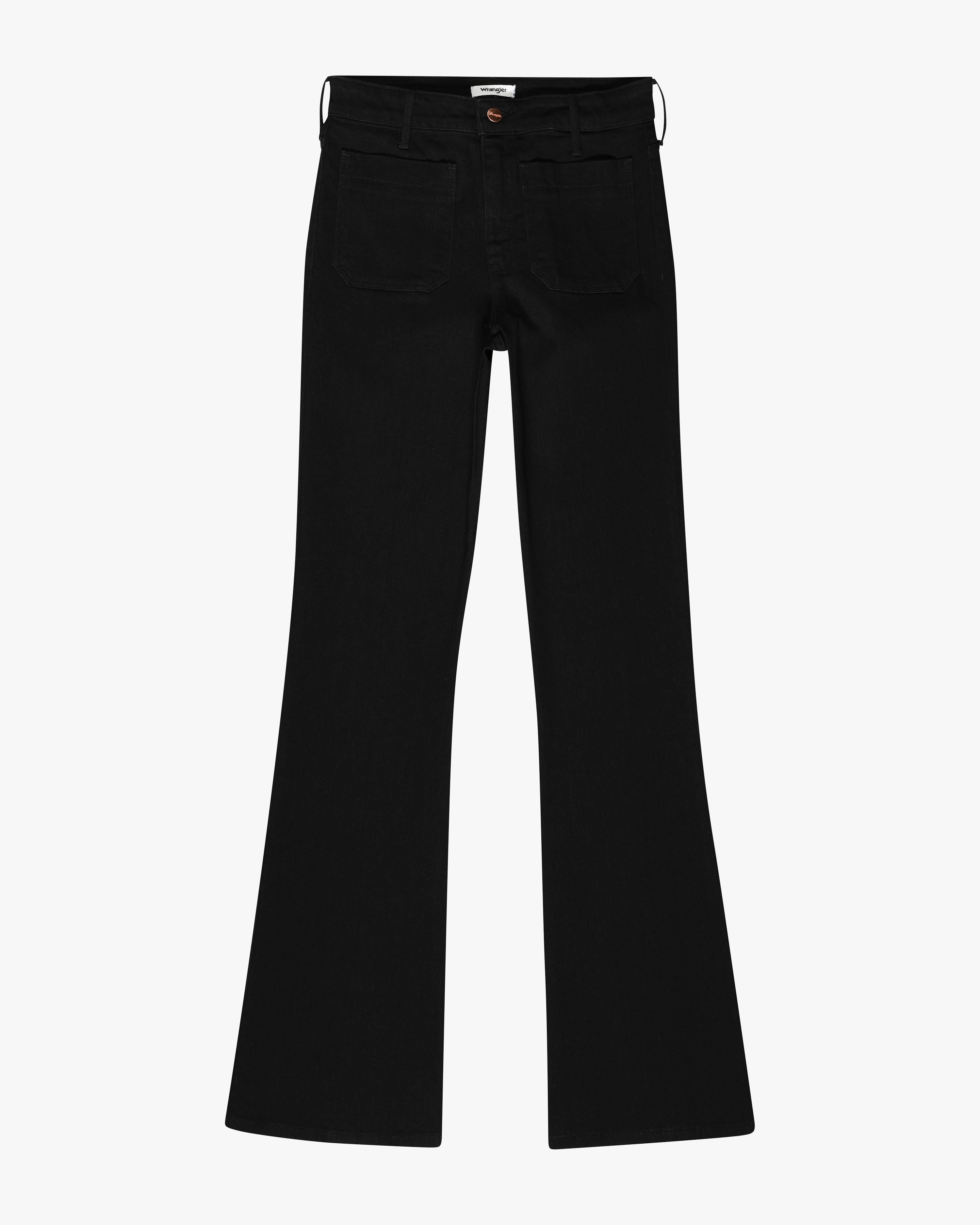 Wrangler Flare Black Jeans | Women |