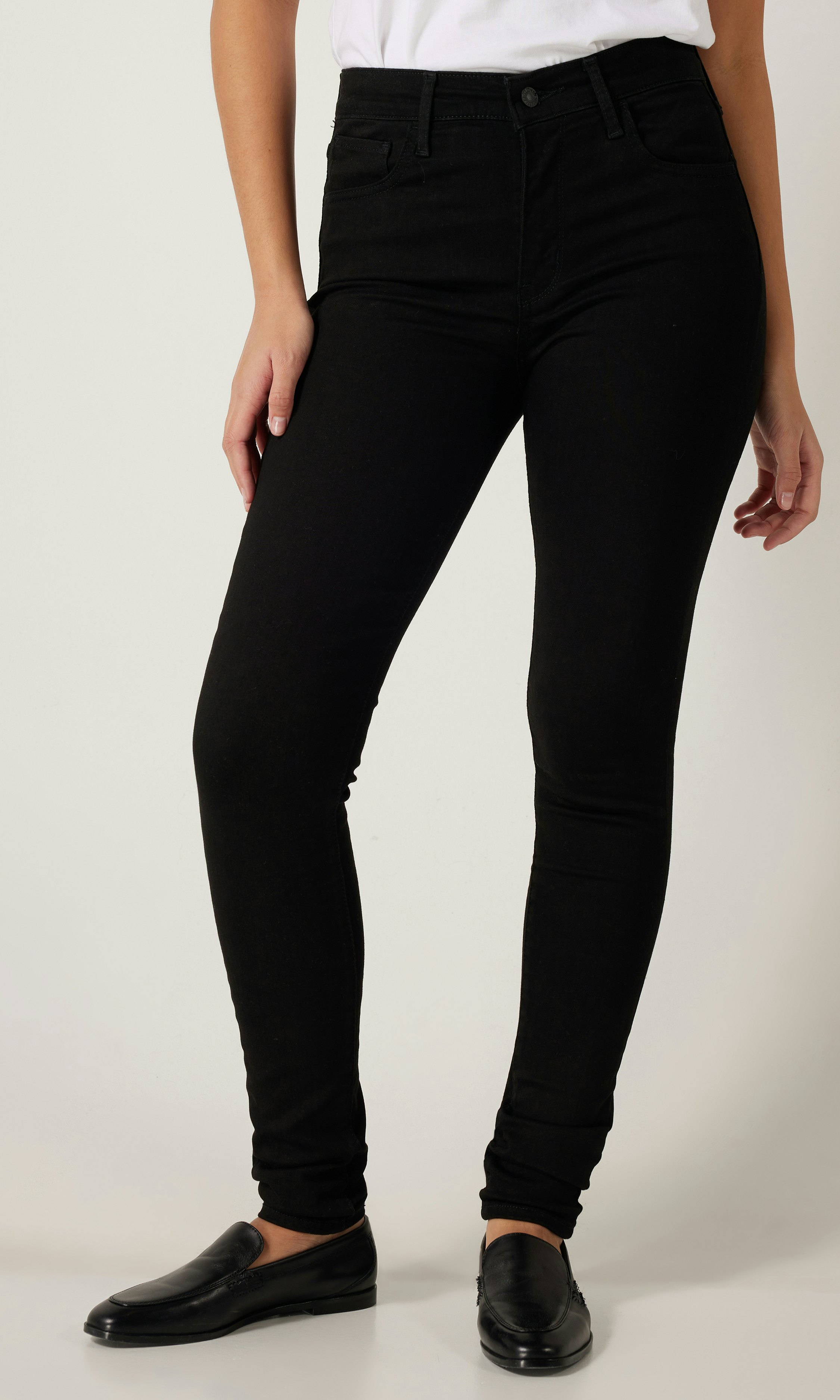 Levi s 720 High Rise Super Skinny Mustat Farkut Naiset Carlings