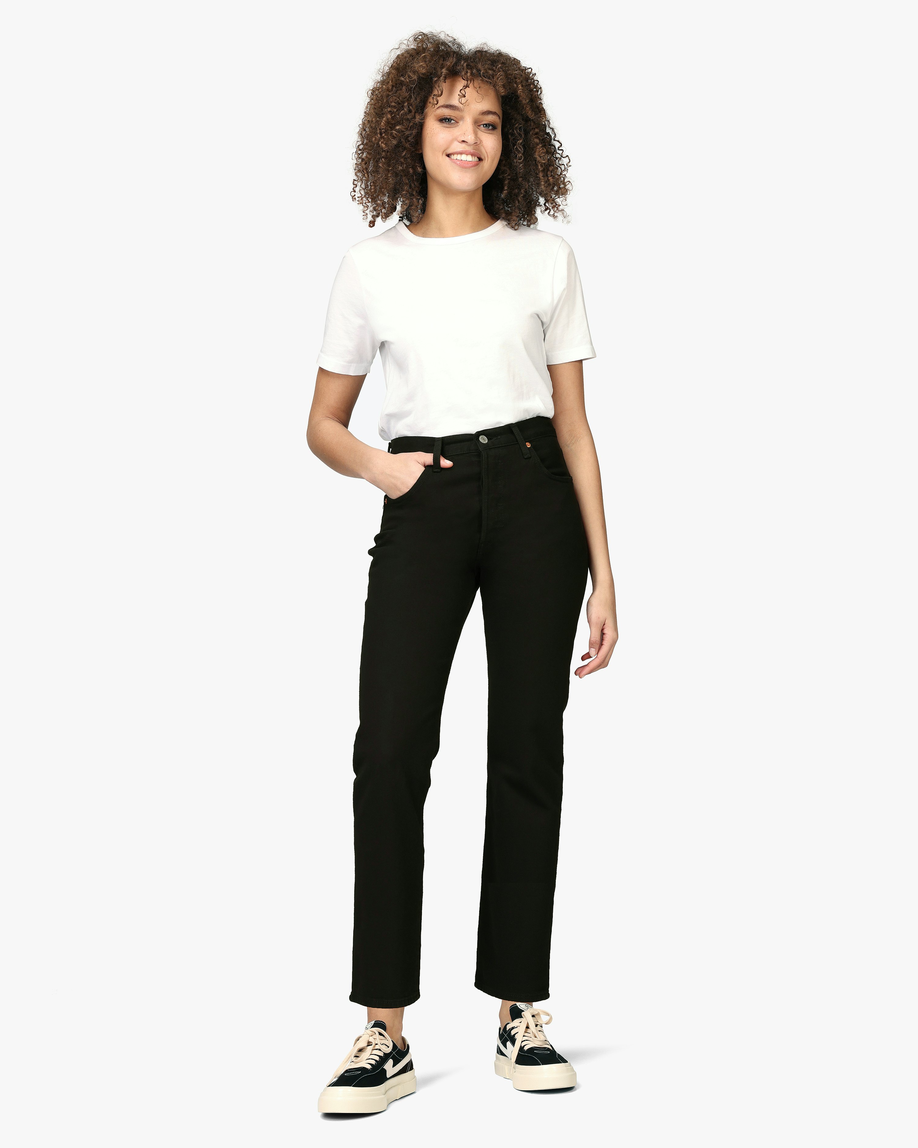 Levis 501® Crop Black Jeans | Women | at Carlings.com