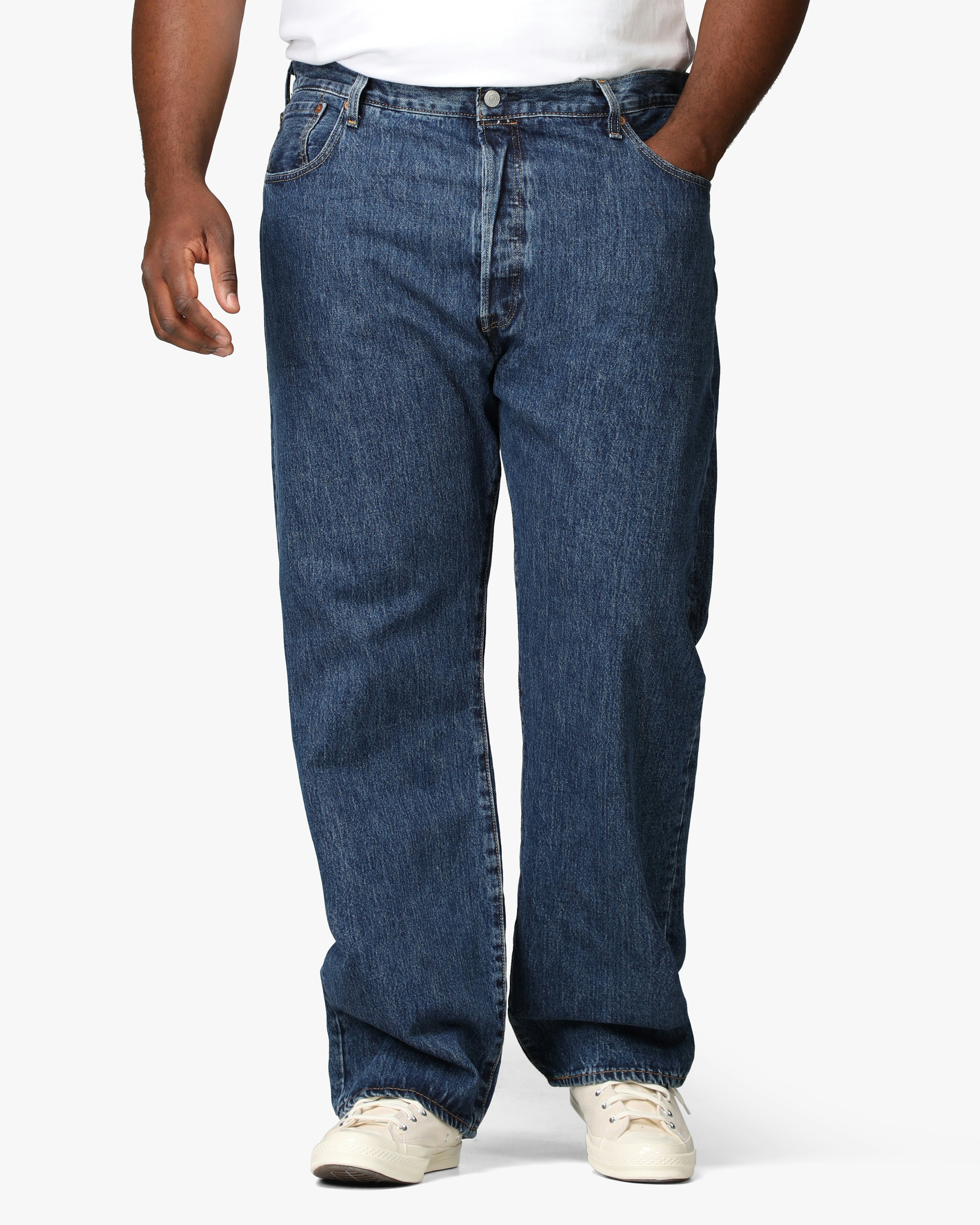 Levis 501® Original Dark Blue Jeans (Big & Tall) | Men | at 