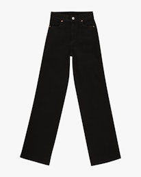 Black straight jeans