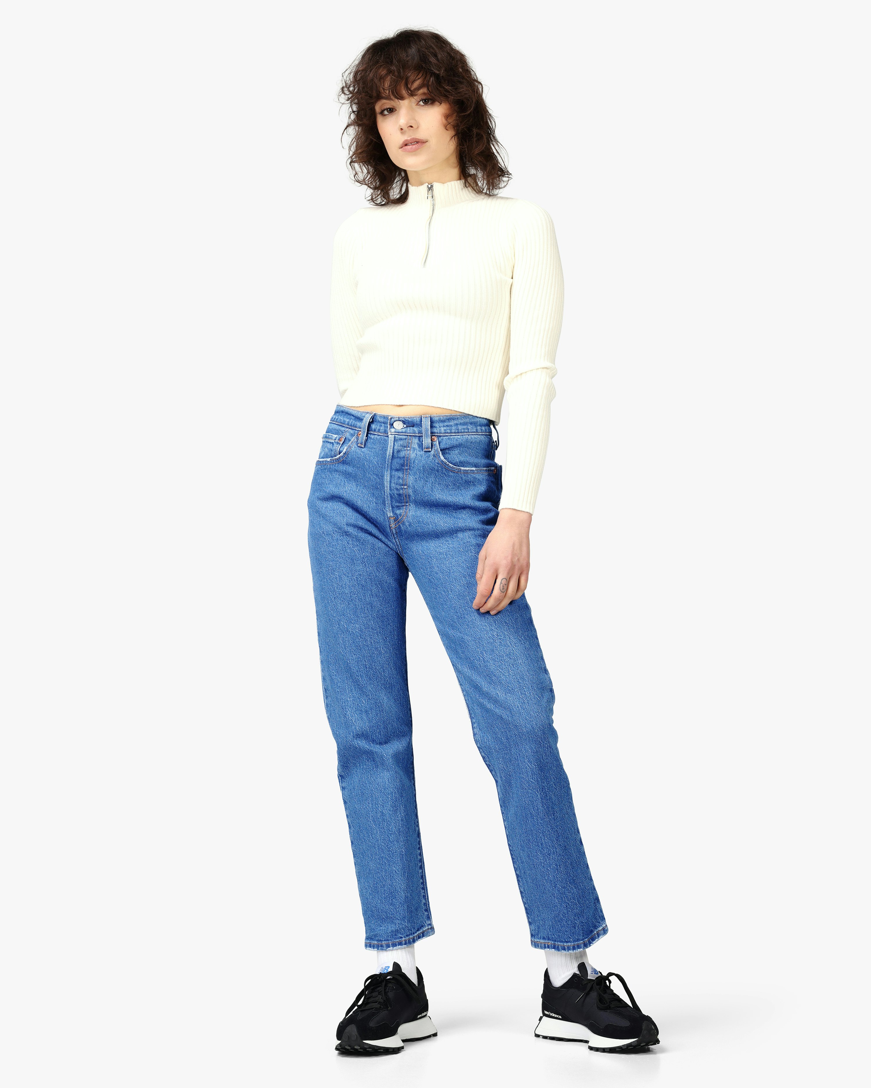 Levis 501® Crop Mid Blue Jeans Light blue | Women | at 