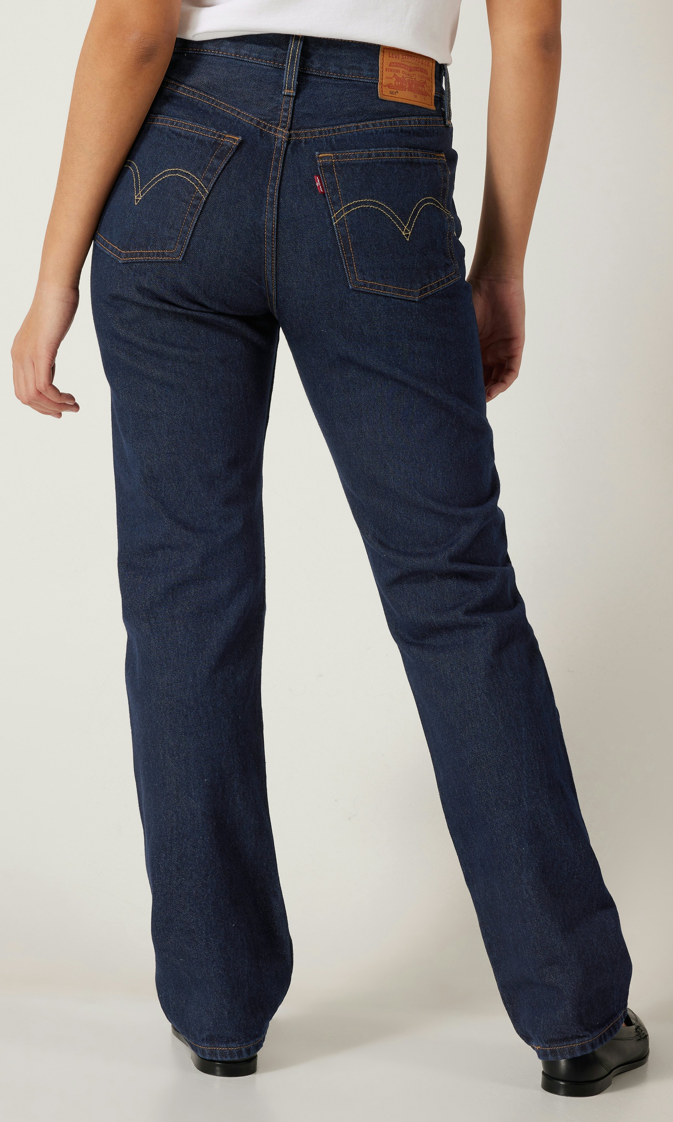 Levi s 501 Orginal Mork Bla Jeans Dame Carlings