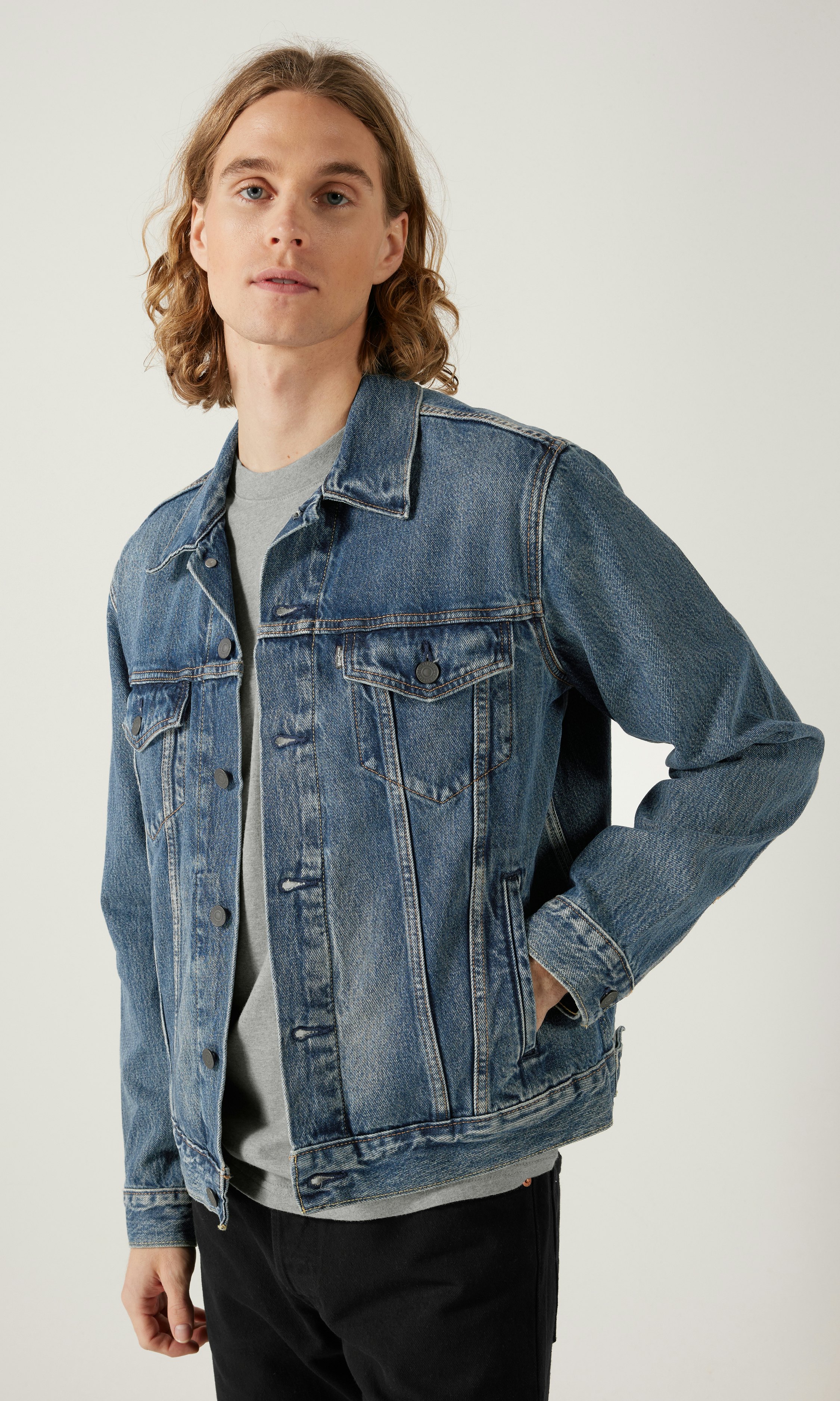Levi's The Trucker Mörk Blå Jacka Mörkblå | Herr | Carlings