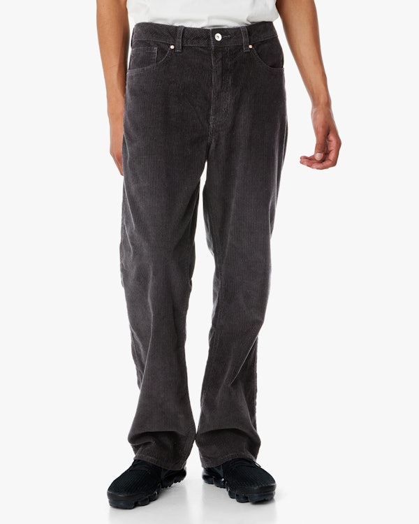 Vailent Loose Cord Jeans Svart Herr Carlings