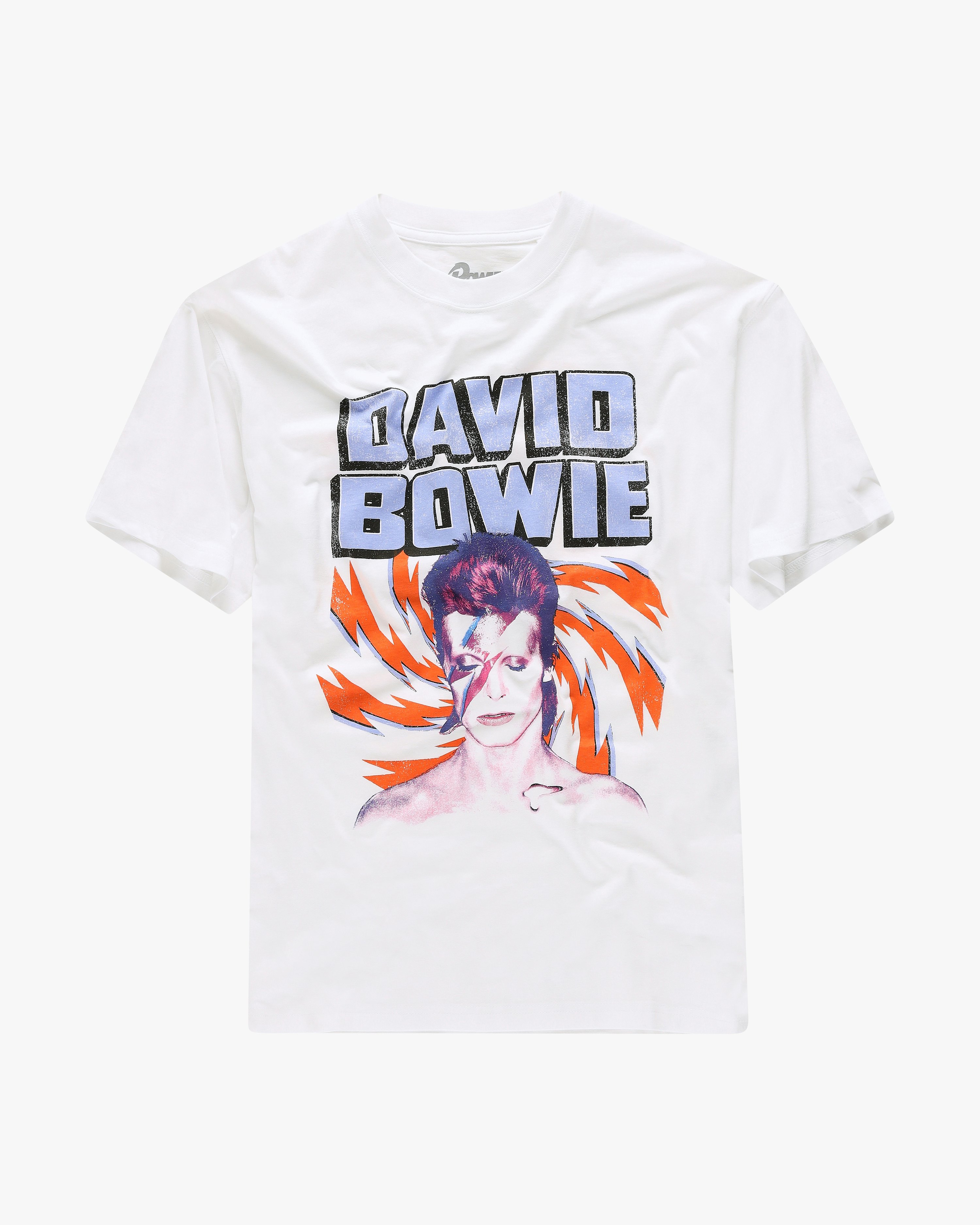 Carlings Culture David Bowie Loose Fit T-Shirt White | Unisex | at