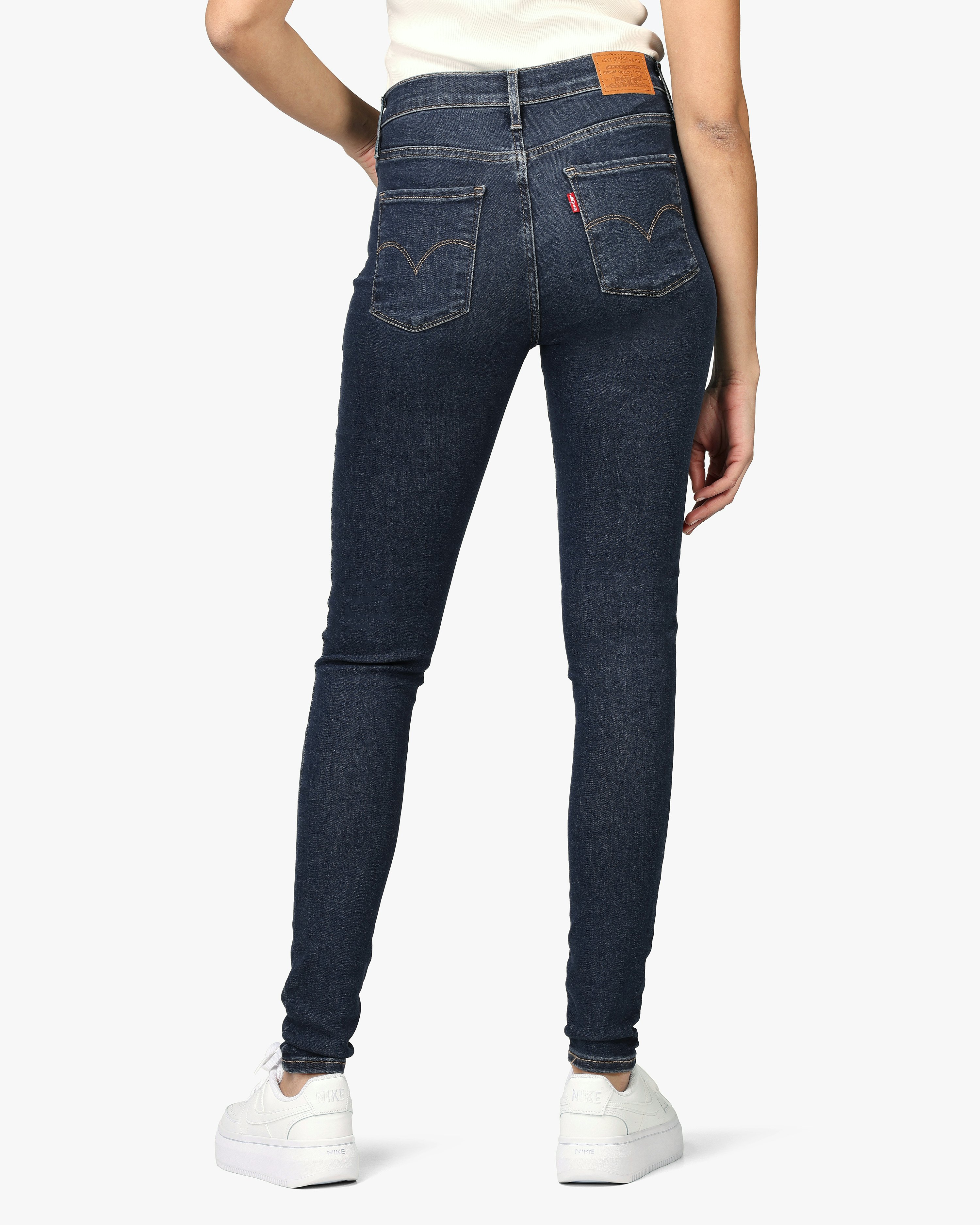 Levis 720™ High Rise Super Skinny Dark Blue Jeans | Women | at 