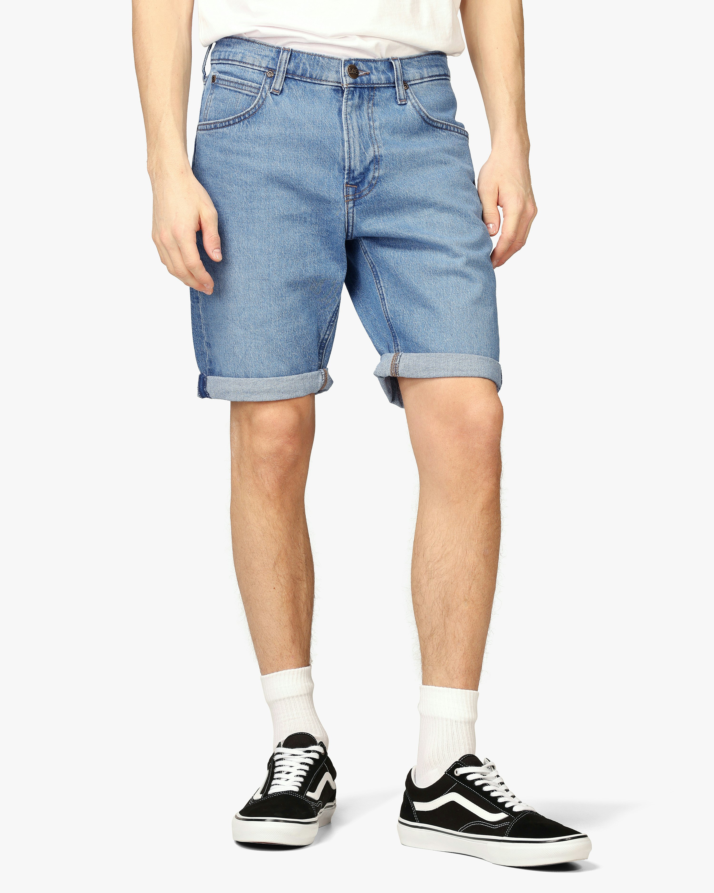 Lee 5-Pocket Medium Blue Shorts Mid blue | Men | at 