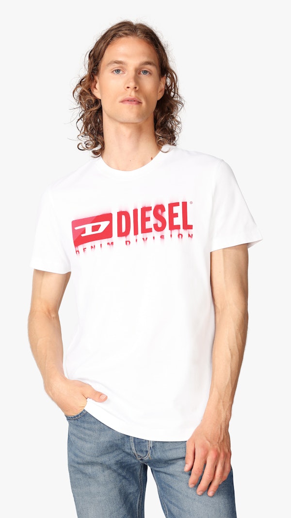 Diesel Hvit T-Skjorte Herre | Carlings