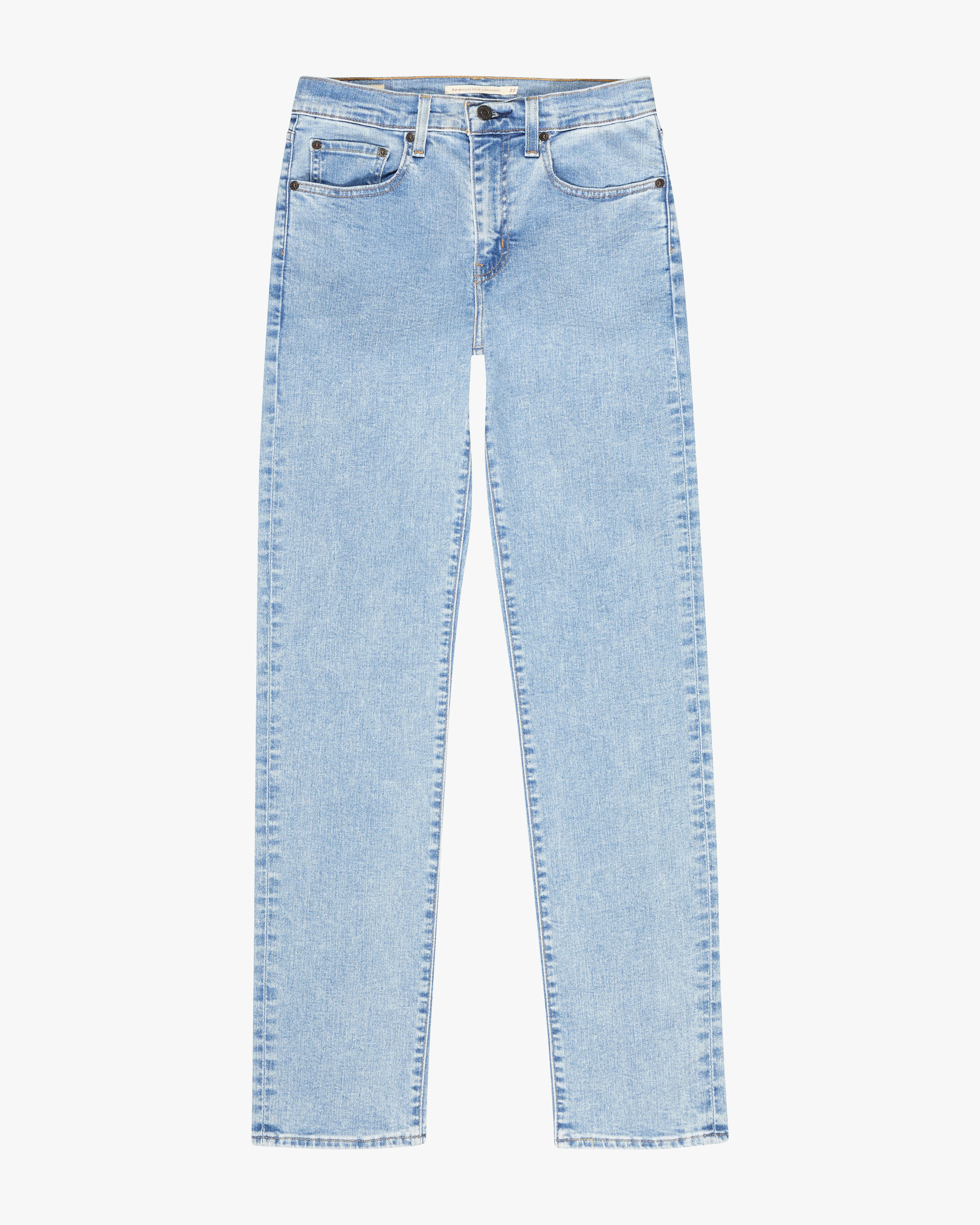 Levi s 724 High Rise Straight Ljusbl Jeans Dam Carlings