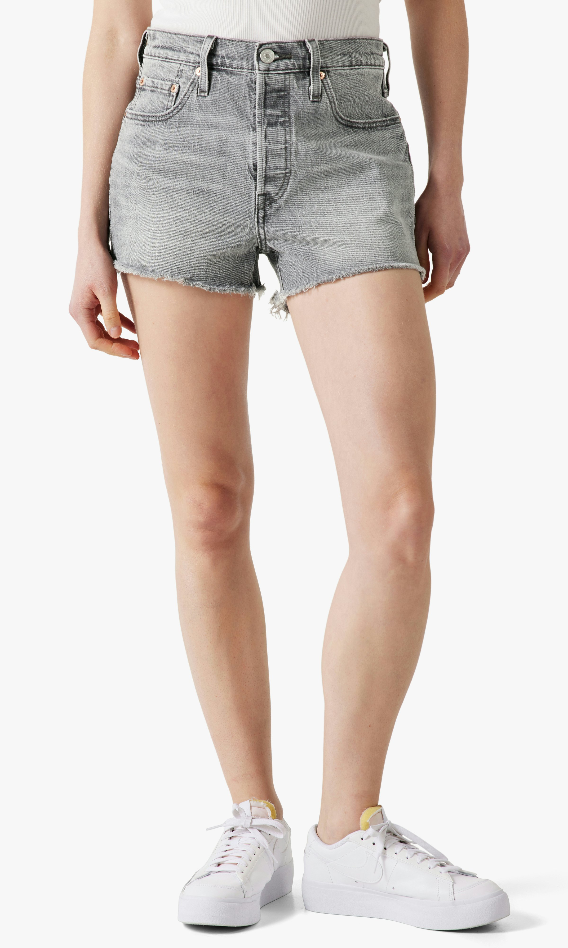 Levi s 501 Original Mustat Shortsit Naiset Carlings