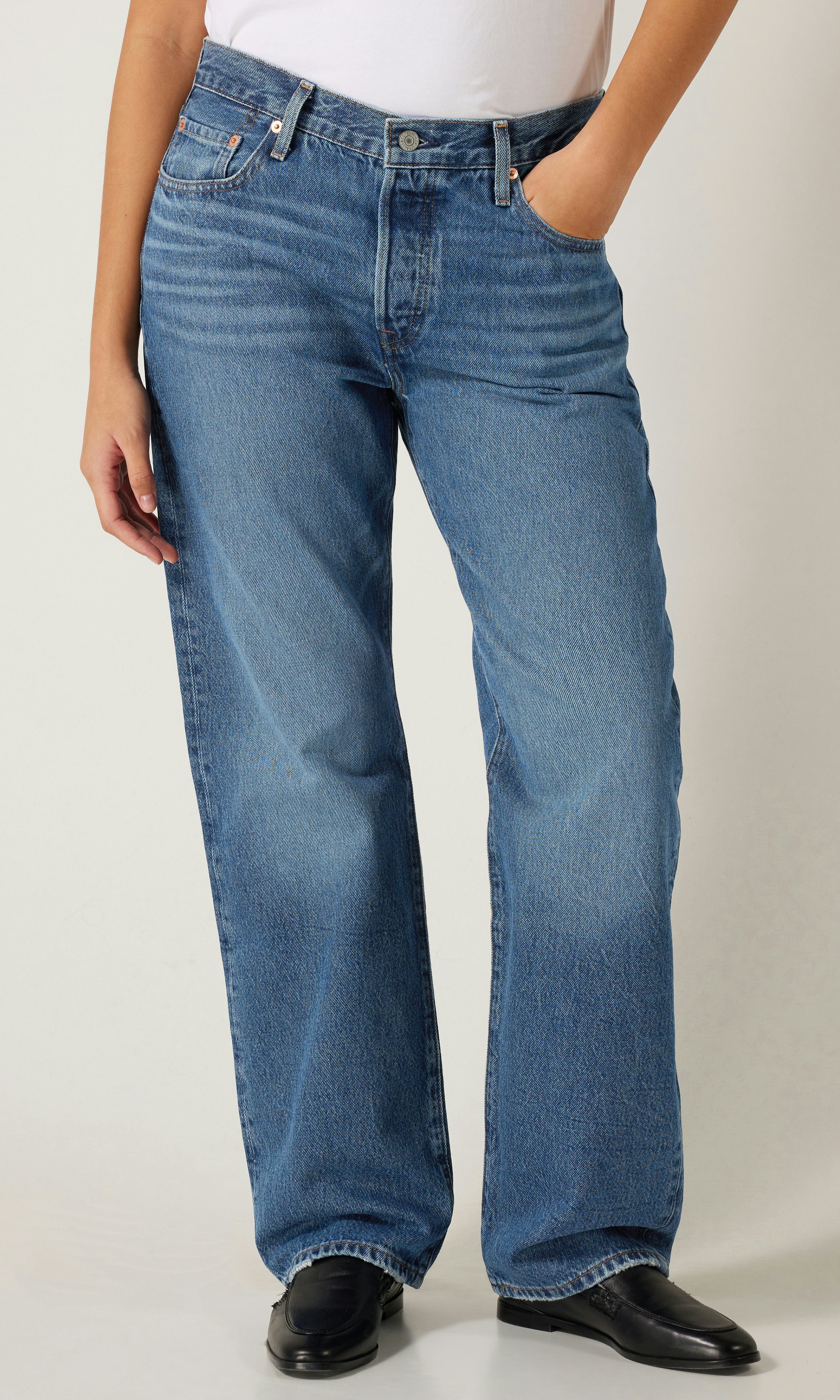 Levi s accrate 501 Crop Svart
