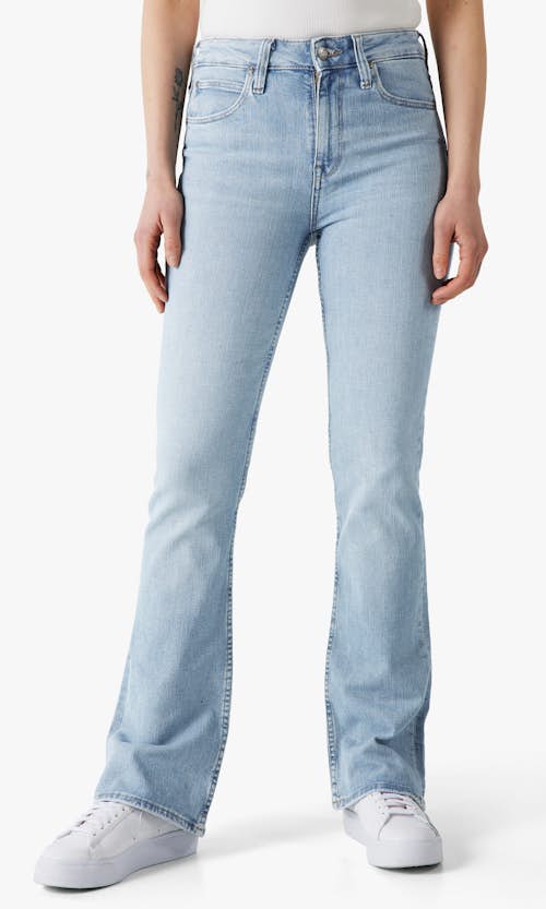 Levi's® 725™ HIGH RISE BOOTCUT - Bootcut jeans - what's my name/light-blue  denim - Zalando.de