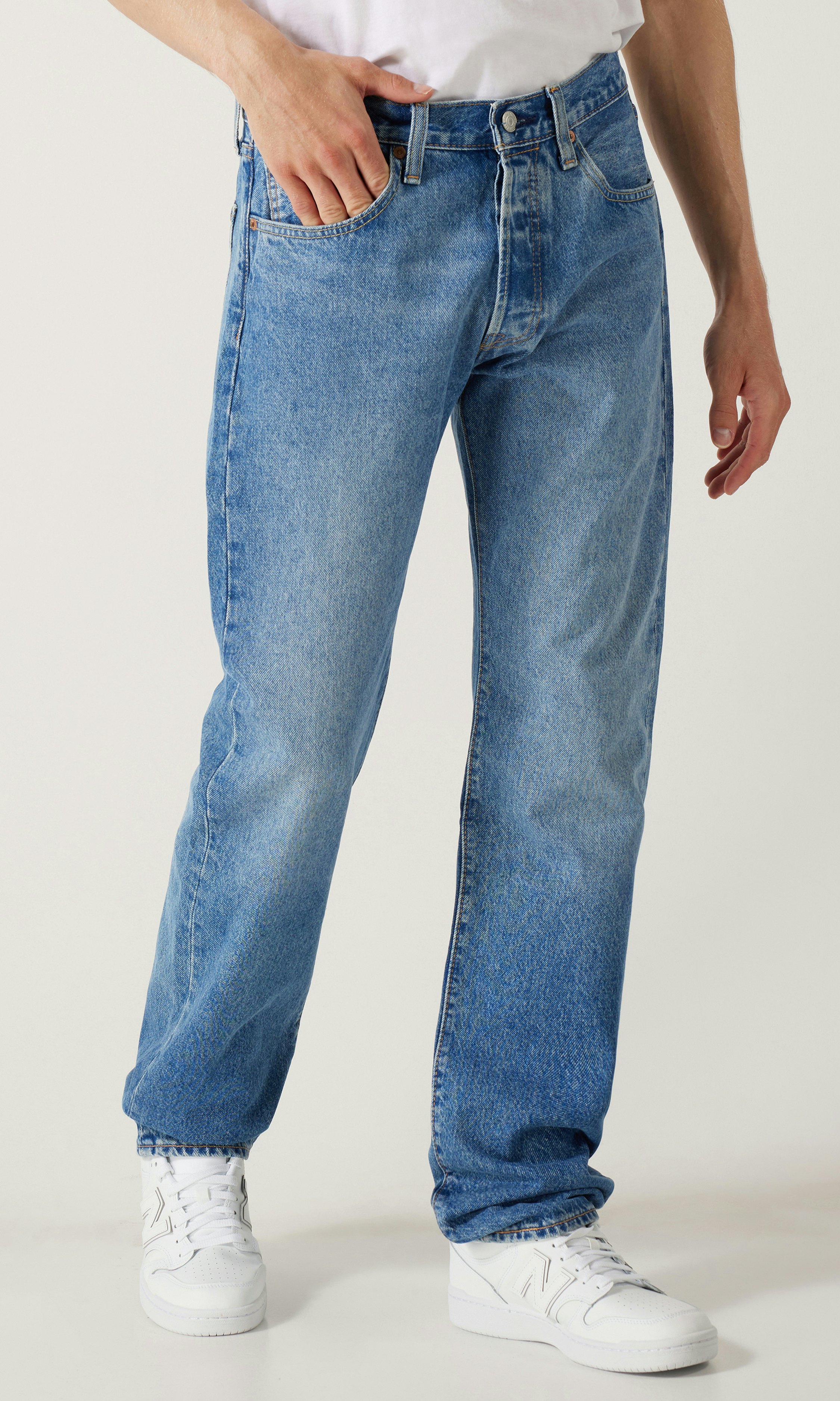 Levi s 501 Original Lys Bla Jeans Herre Carlings