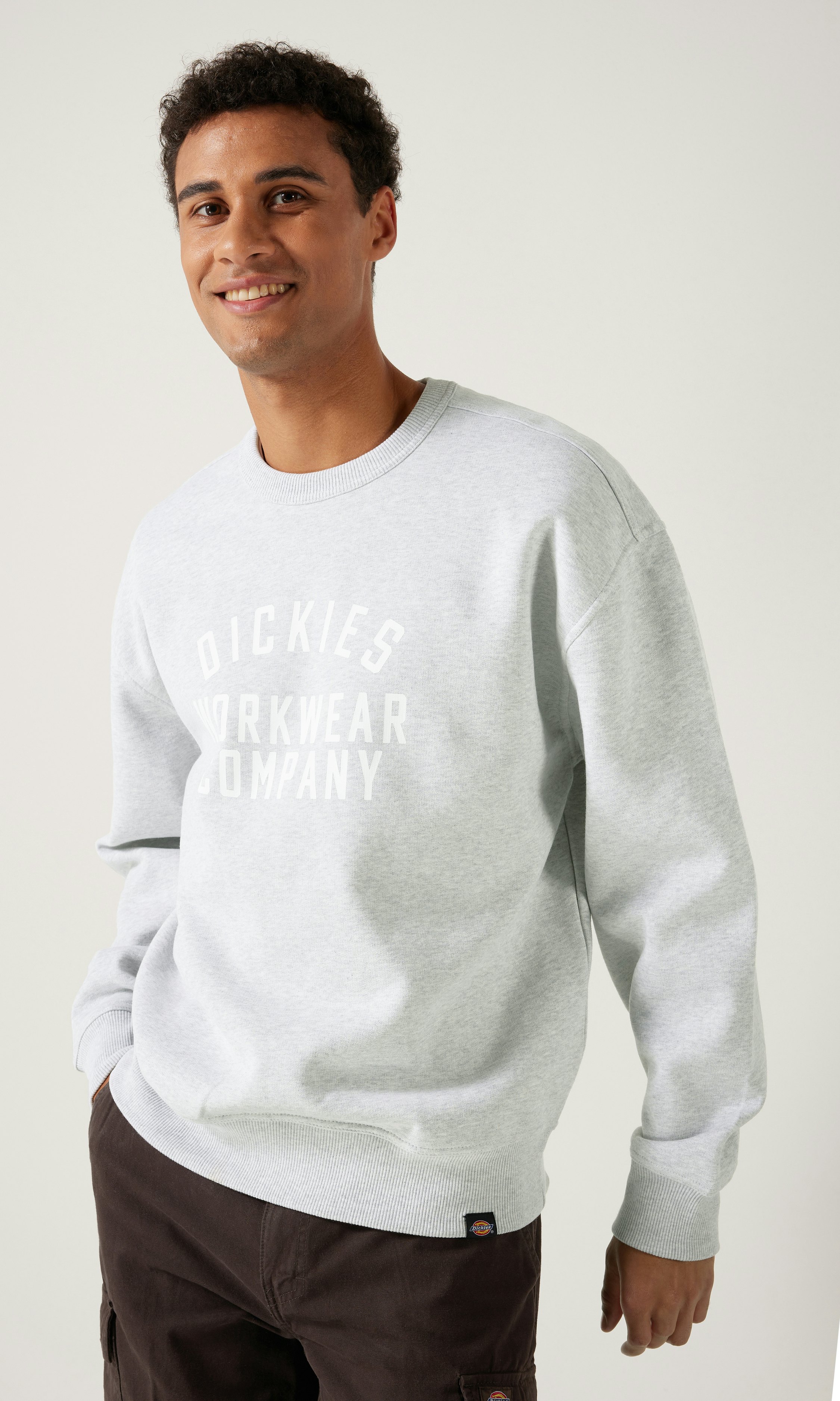 Dickies Piltzville Gra Genser Melert gra Herre Carlings