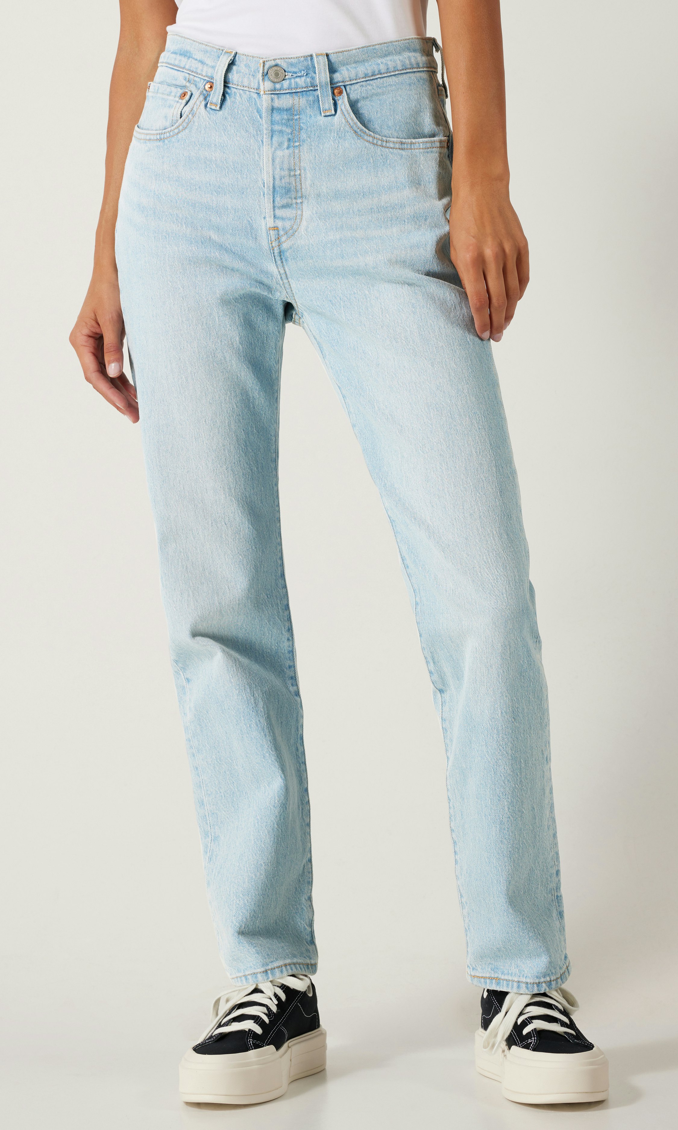 Levi s 501 Crop Lys Bla Jeans Dame Carlings