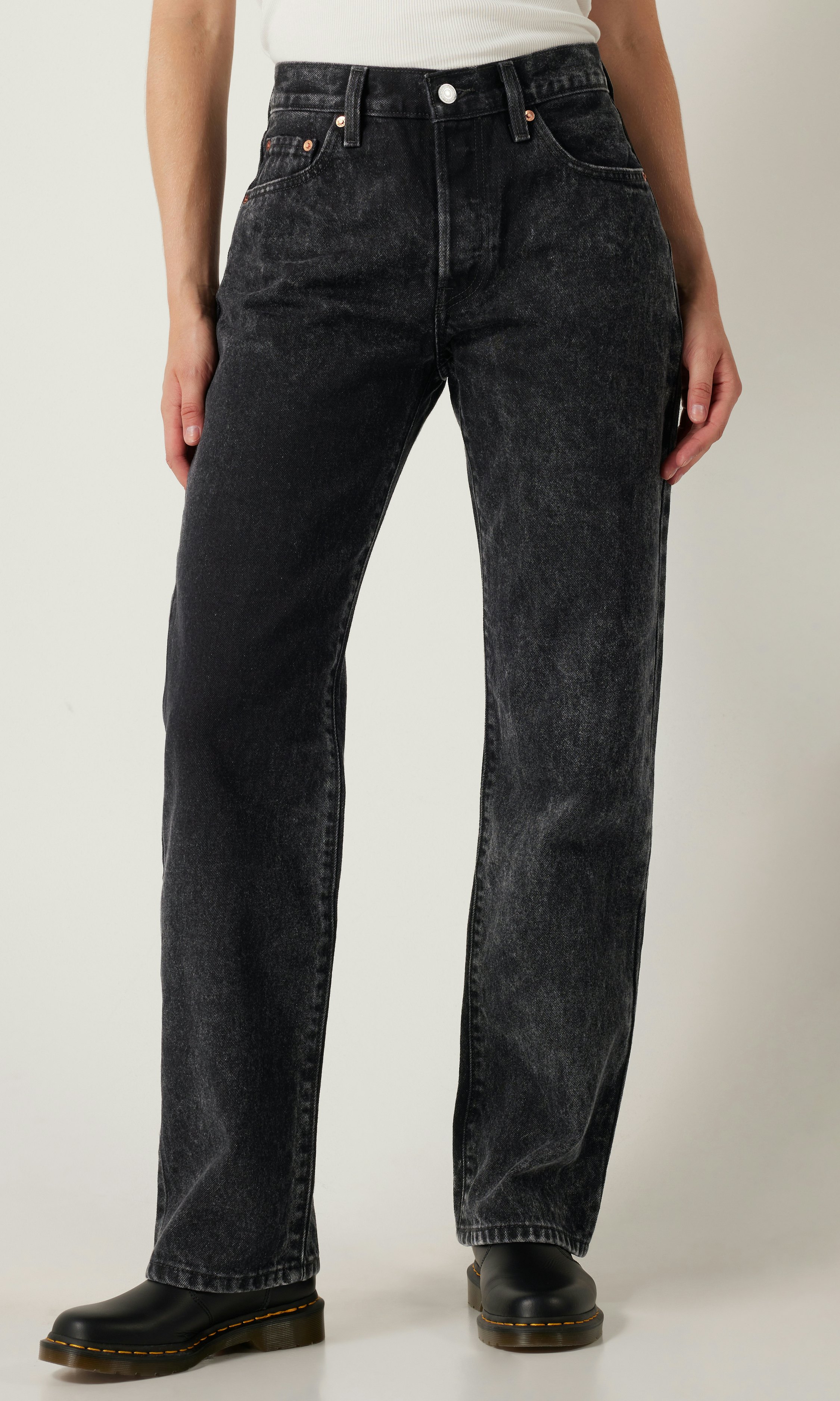 Levi s 501 90s Svart Jeans Sort denim Dame Carlings