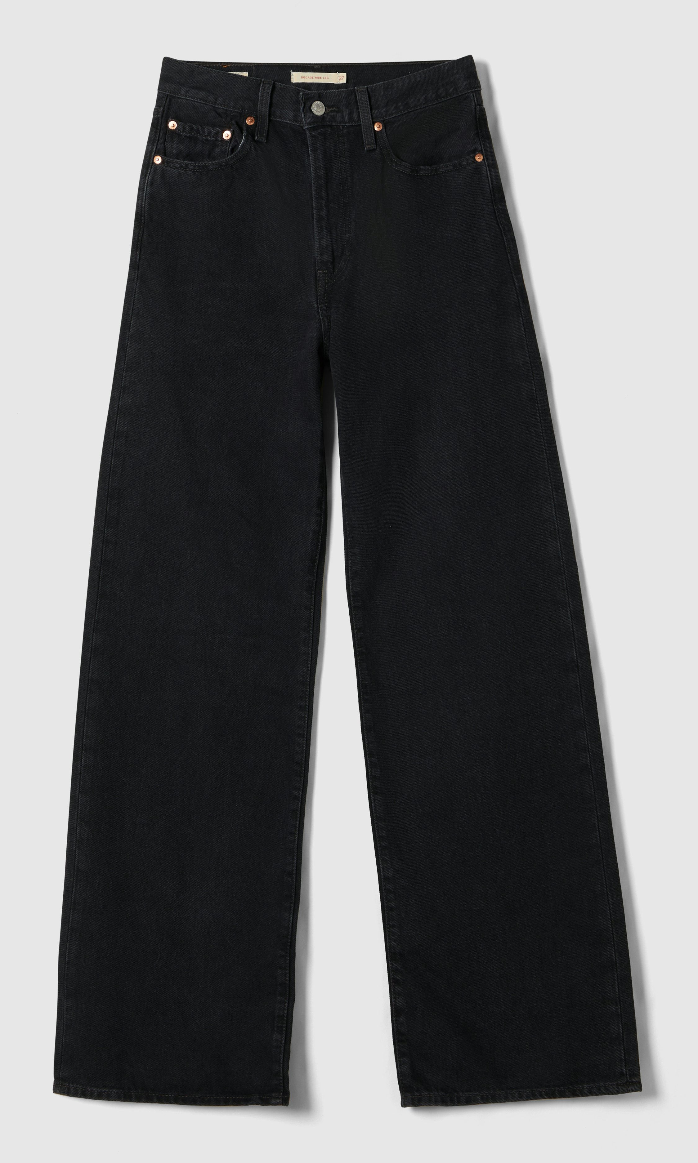 Levi's Ribcage Wide Leg Svart Jeans | Dam | Carlings