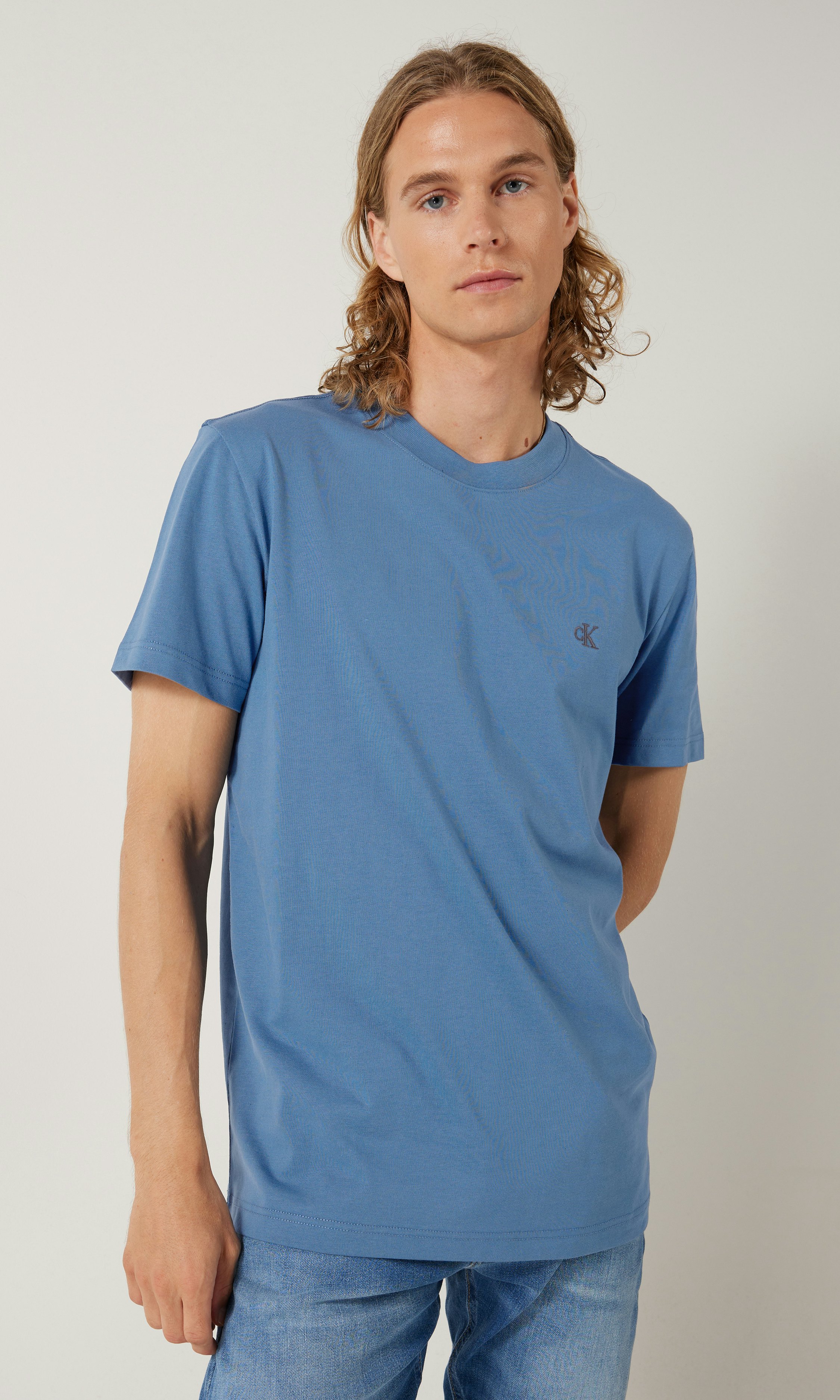 CK Jeans Heavy Regular Blå T-Shirt | Herr | Carlings