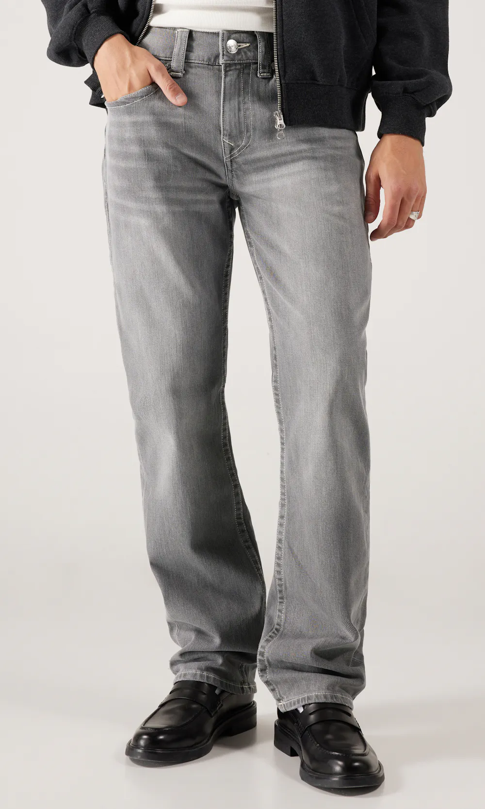 TRUE RELIGION RICKY グレー　archive swag True Religion Ricky Flap Grå Jeans Lys grå | Herre | Bukser