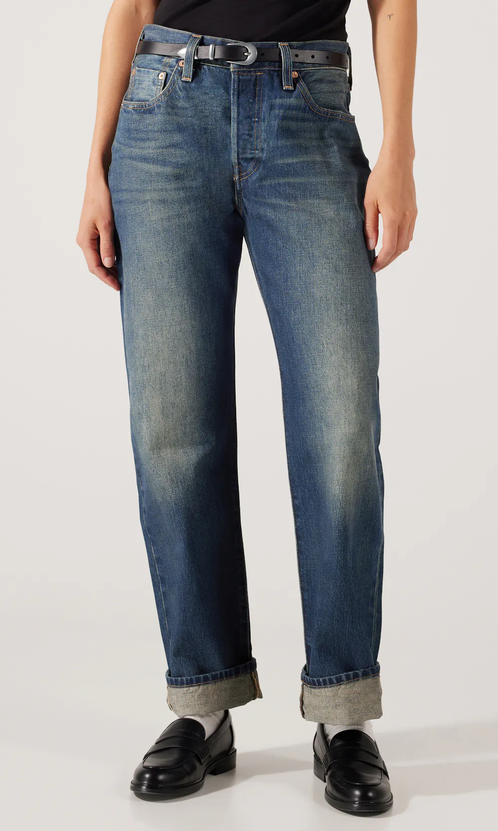 Levi's 501® '90s Mørk Blå Selvedge Jeans | Dame | Bukser - Jeans
