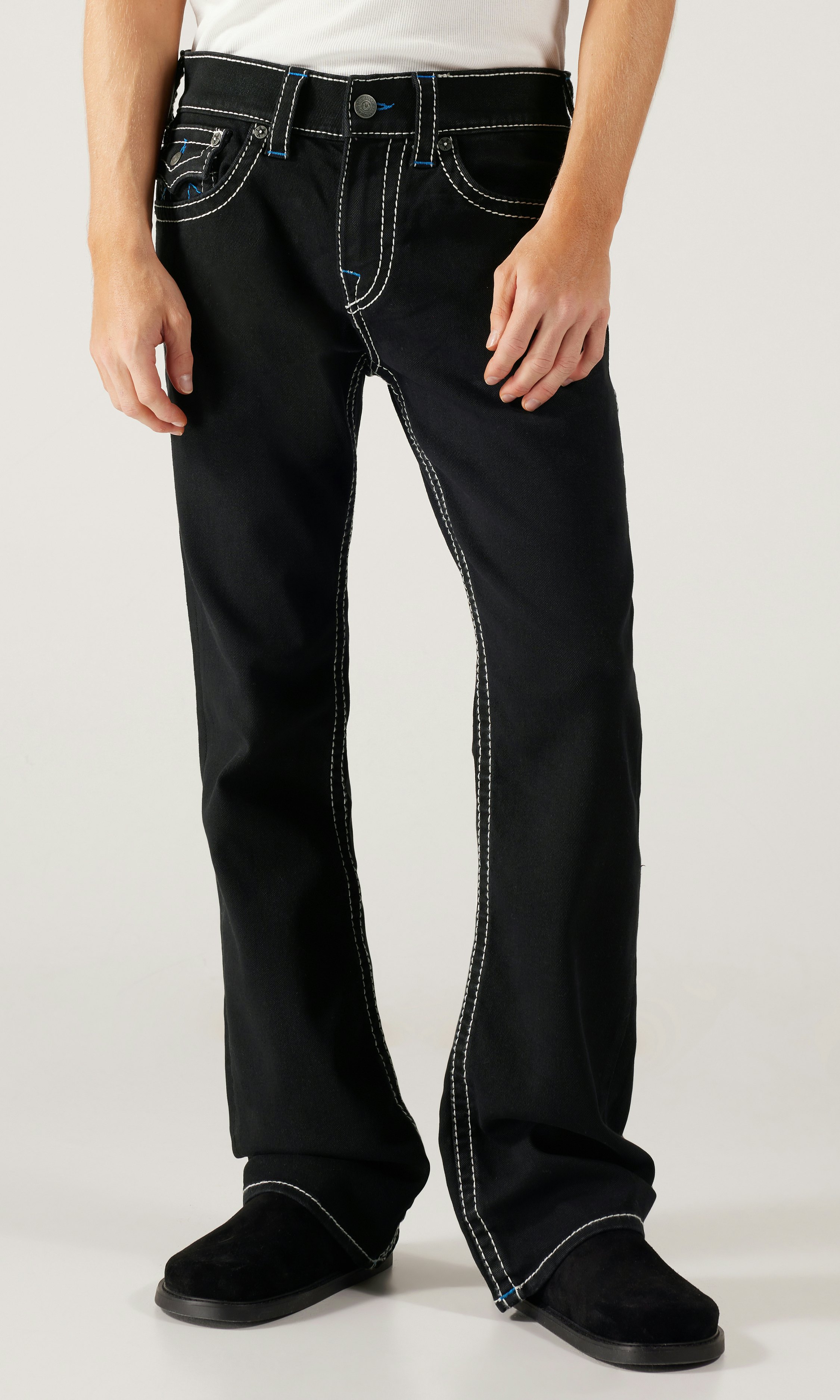 True Religion Billy Big T Flap Svart Jeans Mørk blå | Herre
